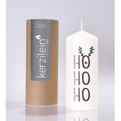Flamme, weiß/anthrazit HoHoHo Geweih