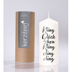 Flamme, weiß/anthrazit Kling Glöckchen