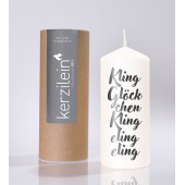Flamme, weiß/anthrazit Kling Glöckchen