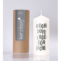 Flamme, weiß/anthrazit Oh Du Fr√∂hliche