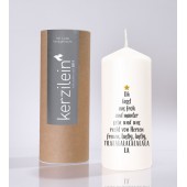 Flamme, weiß/anthrazit Oh lasst uns froh und munter sein