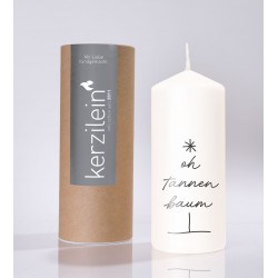 Flamme, weiß/anthrazit Oh Tannenbaum