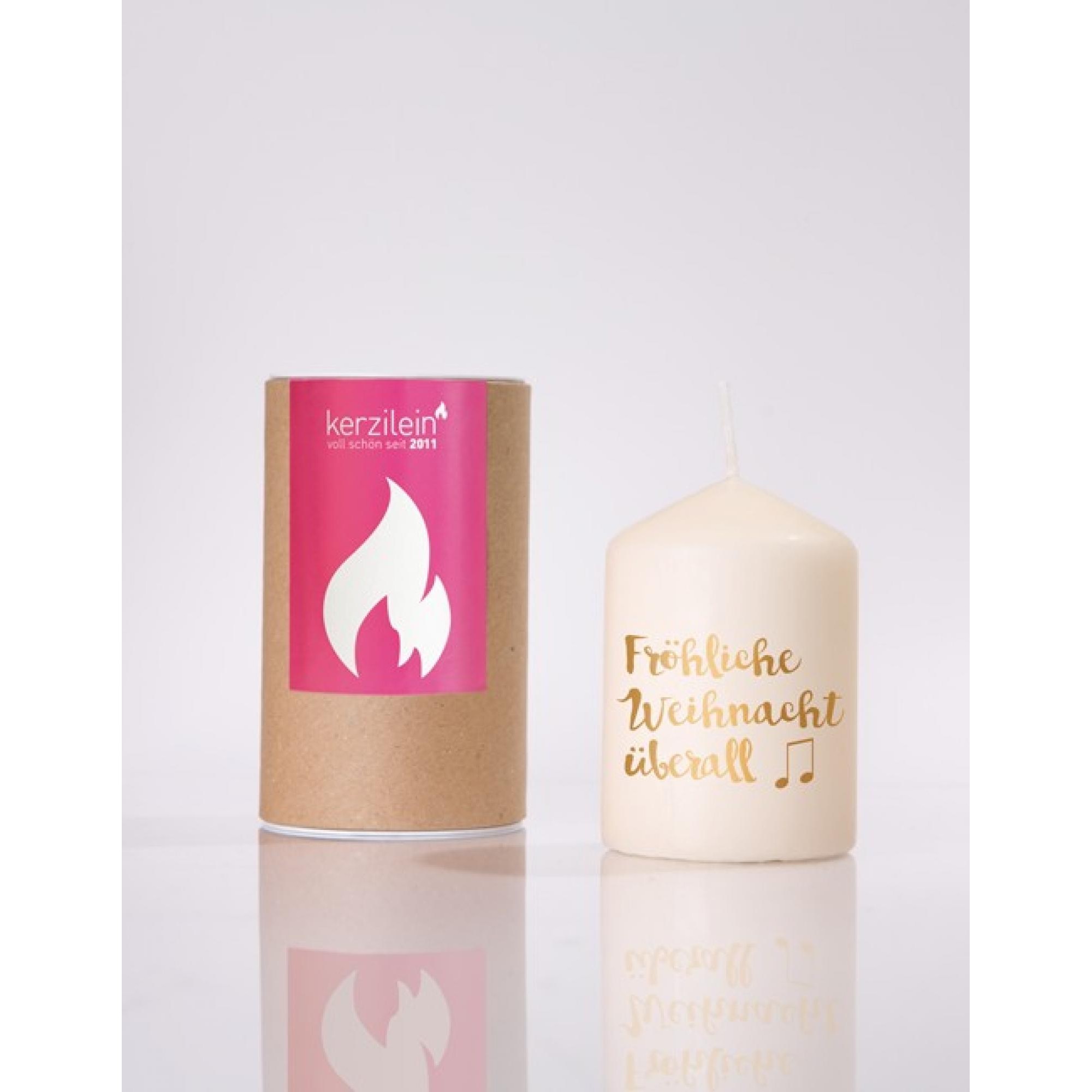 Flämmchen, gold fr√∂hliche Weihnachten √ºberall