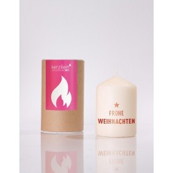 Flämmchen, dunkelrot FROHE WEIHNACHTEN