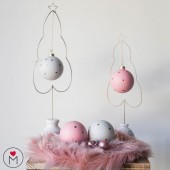 Weihnachtskugel mit Filzkordel Christmas Queen