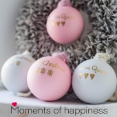Weihnachtskugel mit Filzkordel Christmas Queen