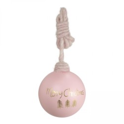 Weihnachtskugel mit Filzkordel "Merry Christmas"