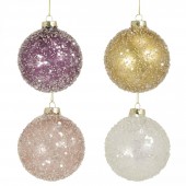 Kugel, Glitzer, berry