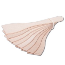 Raclette Schaber 8er Set aus Holz