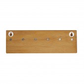 Schlüsselbrett aus Holz 6 Haken