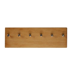 Schlüsselbrett aus Holz 6 Haken