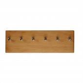 Schlüsselbrett aus Holz 6 Haken