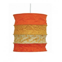 Lampenschirm Bari orange, Papierlampenschirm