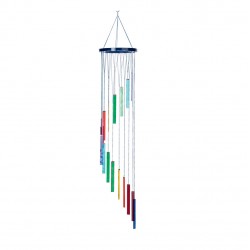 Fensterdeko aus Resin Glasmobile 59 cm, regenbogen