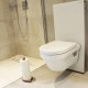 Toilettenrollen-Ständer Olivenholz / Aluminium