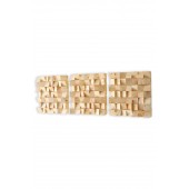 Holz Mozaik Seda - Handgefertigtes  - Wandkunst 40cm