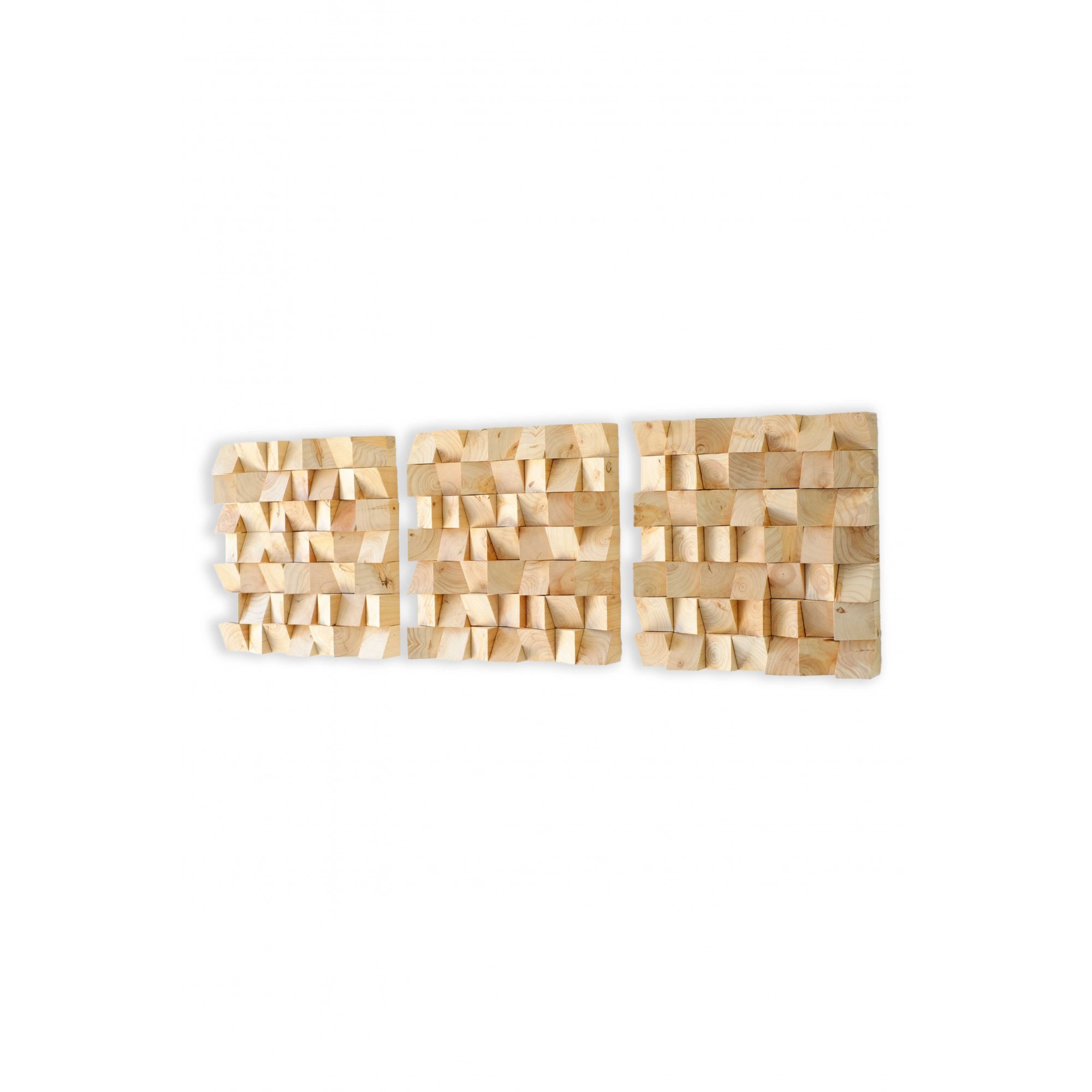 Holz Mozaik Seda - Handgefertigtes  - Wandkunst 40cm