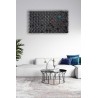 Holz Mozaik SpaceLight - Handgefertigtes  - Wandkunst 96cm