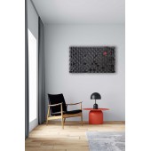 Holz Mozaik SpaceLight - Handgefertigtes  - Wandkunst 96cm