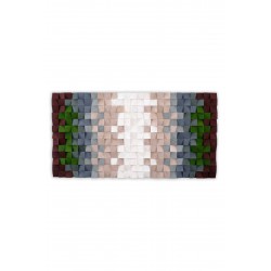 Holz Mozaik Uranus - Handgefertigtes  - Wandkunst 96cm