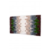 Holz Mozaik Uranus - Handgefertigtes  - Wandkunst 140cm