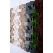 Holz Mozaik Uranus - Handgefertigtes  - Wandkunst 140cm