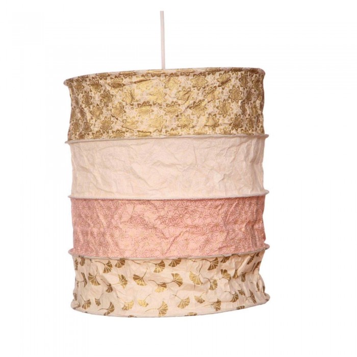 Paper Lamp Pendant Light Rose And Gold