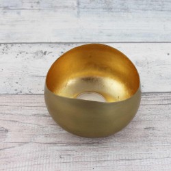 Teelichthalter | Goldlicht Swing messingf. / golden 11cm
