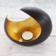 Teelichthalter | Luna bronzen/golden 14,5cm