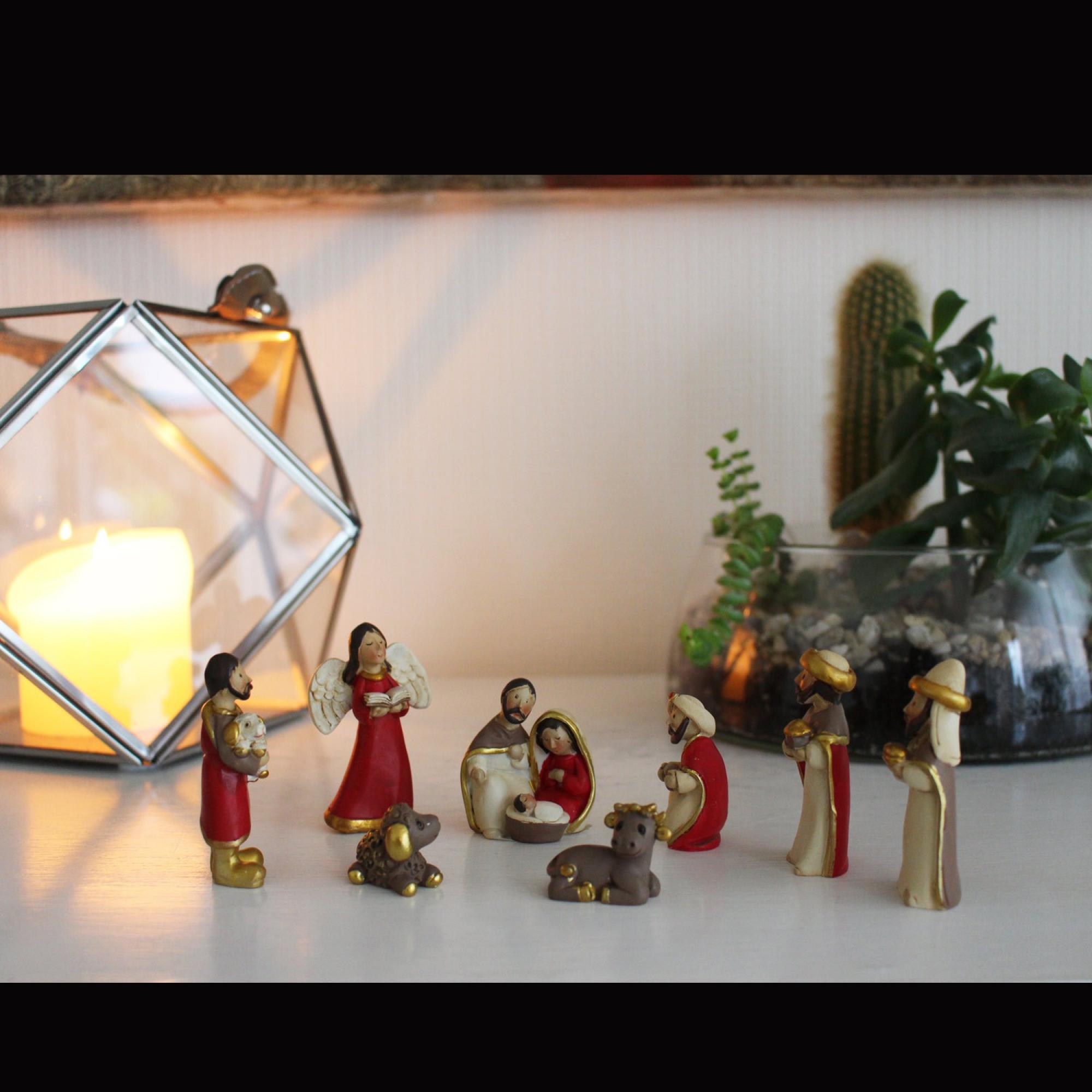 Mini Krippen - Set 8 Krippenfiguren 4,5cm kaufen