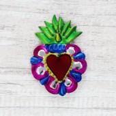 Kühlschrankmagnet Herz rosa
