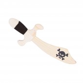 Piratenmesser mit Totenkopf , Holzspielzeug