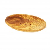 Seifenschale aus Holz, Seifenablage oval groß