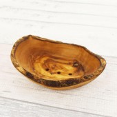Seifenschale Rustikal aus Holz 12 cm