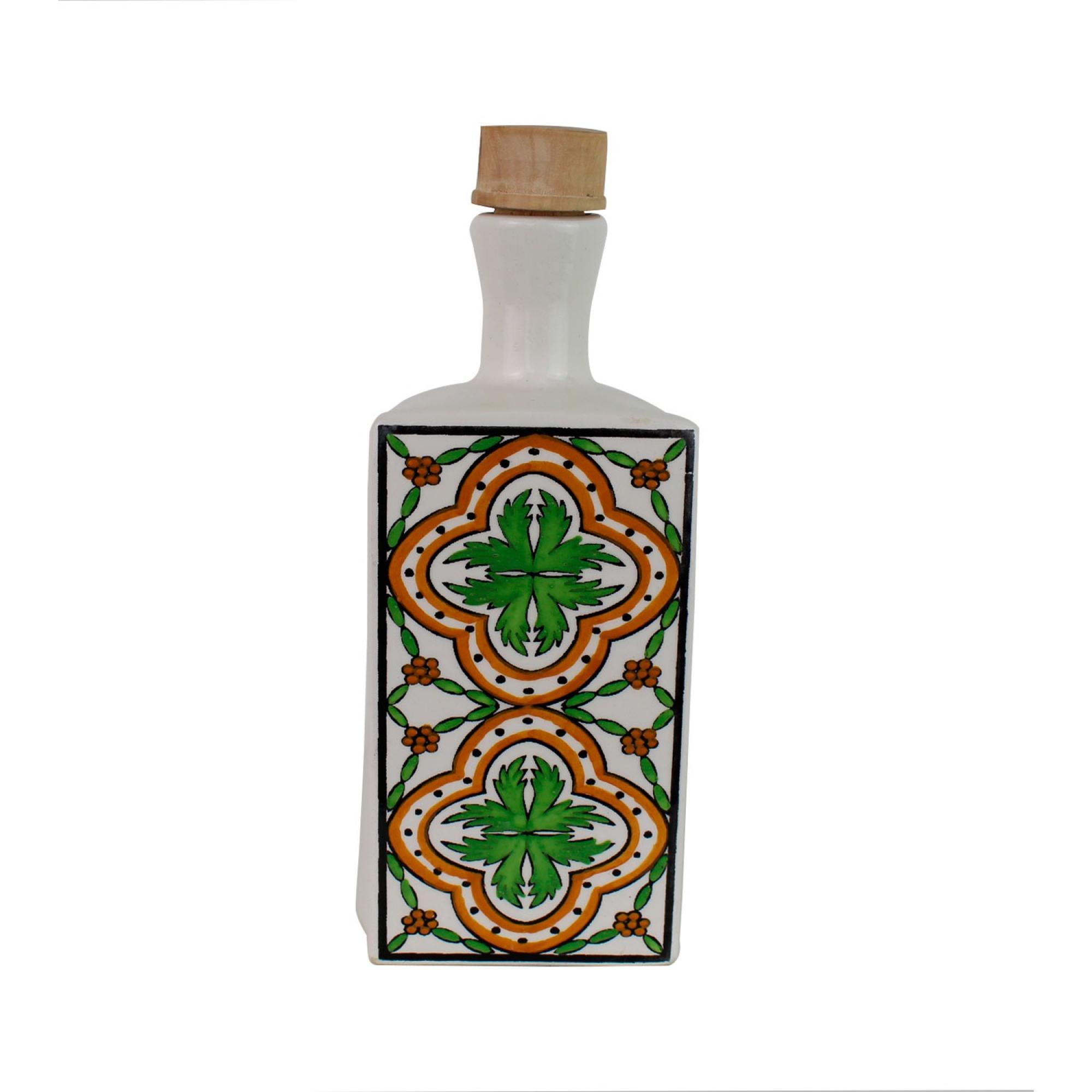 Keramik Flasche weiß , Deko-Objekt kaufen