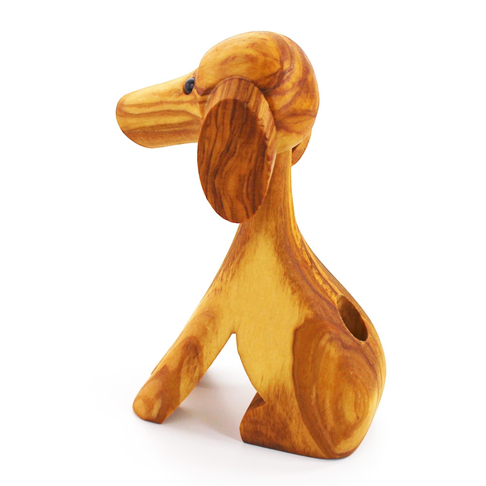 Hund aus Holz für Olivenpicker, Party Picker kaufen