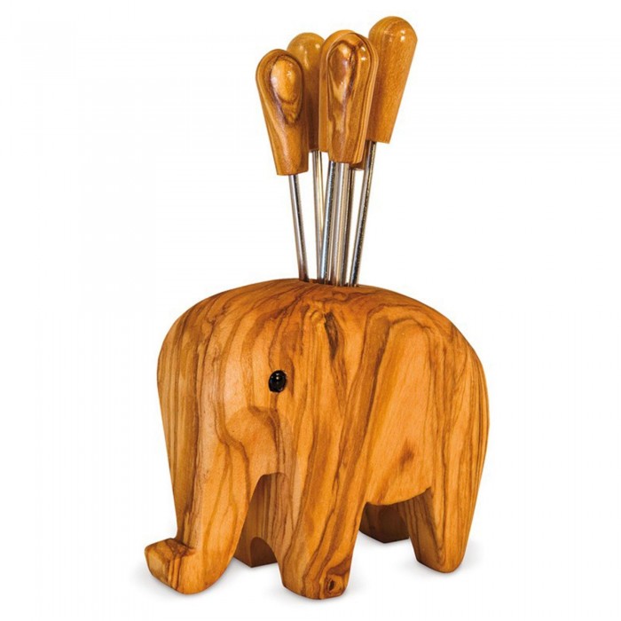 Elefant aus Holz, Aufbewahrung Picker