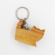 Schlüsselanhänger aus Holz - Katze
