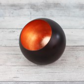 Teelichthalter Kugel | Globe bronze/kupfern 9cm