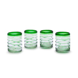 Glässer 4er Set Espiral grün