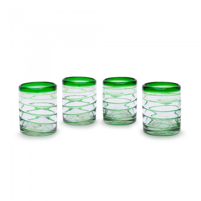 Glässer 4er Set Espiral grün