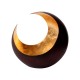 Teelichthalter | Luna bronzen/golden 18cm