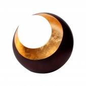 Teelichthalter,  Luna bronzen/golden 18cm