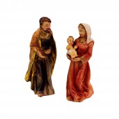 Weihnachten Krippenfiguren Set, Heilige Familie 8cm