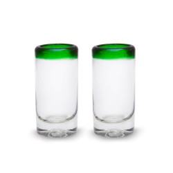 Schnapsglas 2er Set Caballitos grün
