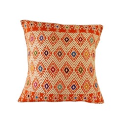 Sofakissen Tazajala orange und beige | Ethno Kissen 50x50