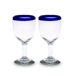 Weinglas 2er Set Filo Azul