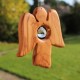 Engel aus Holz | Fenster Deko Kristall