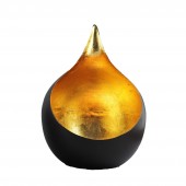 Teelichtschale Bola bronze/golden 15cm