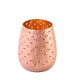 Windlicht mit Lochmuster rosa, gold